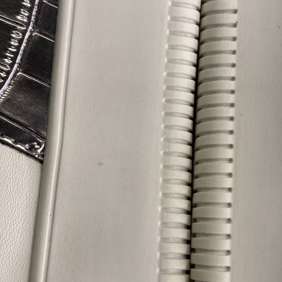 INC Libbee White/Pewter Lace-Up Croc Sneakers 7.5M - Picture 7 of 10